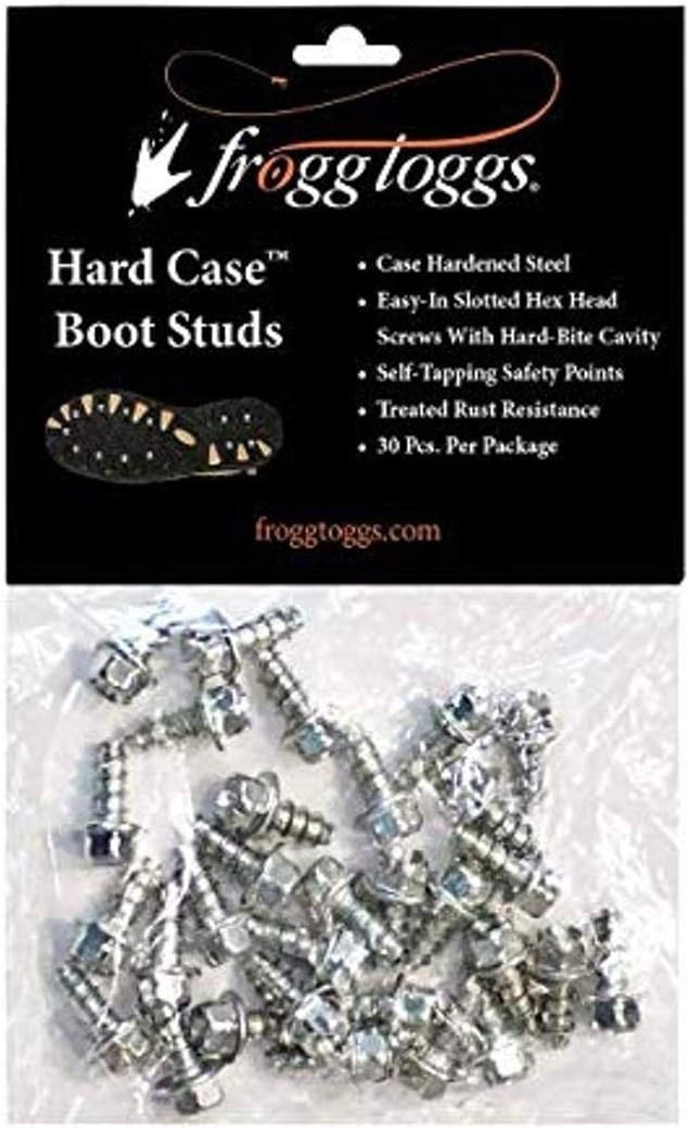 FROGG TOGGS Hard-Case Boot Studs, Steel, 30 per Pack One Size, Steel