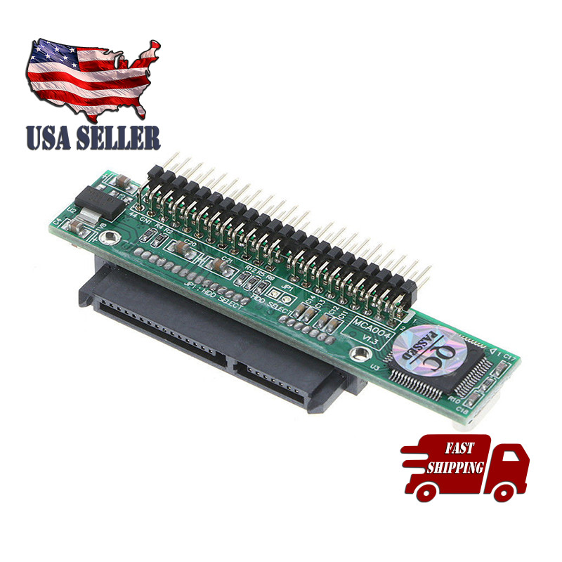 Serial ATA HDD SSD Female to 44 Pin 2.5" PATA IDE Port Male Adapter For Laptop