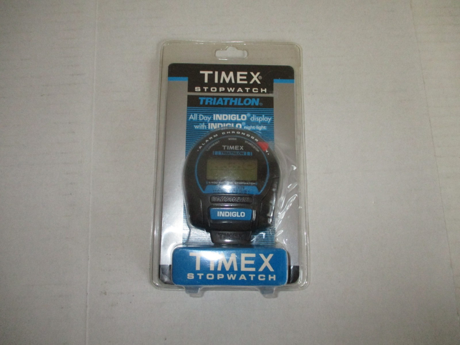 New Timex Triathlon Indiglo Stopwatch  New Sealed NOS