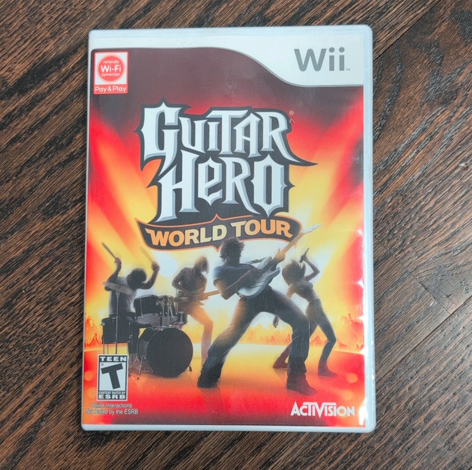 Activision Guitar Hero World Tour Wii Wireless Guitar Controller & Game Bundle