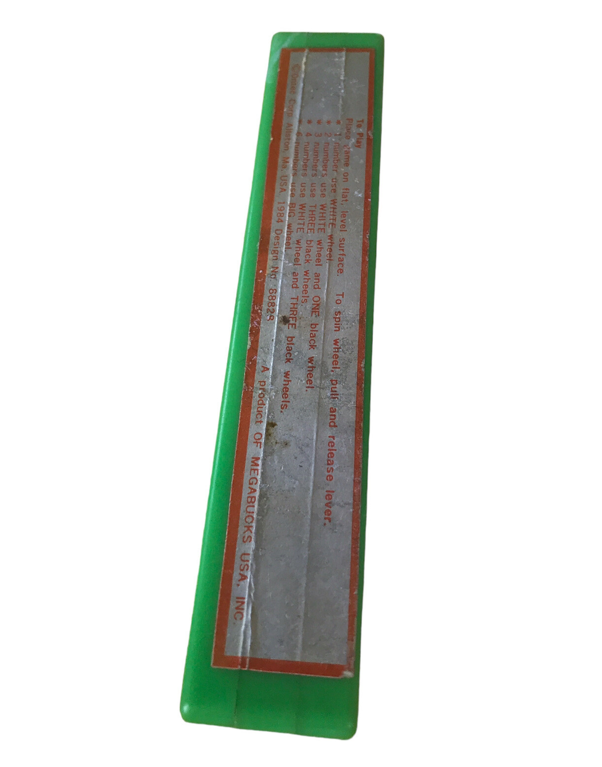Vtg LOTTO Spin A Winner Lottery Numbers Picker Megabucks Pull & Release 1984
