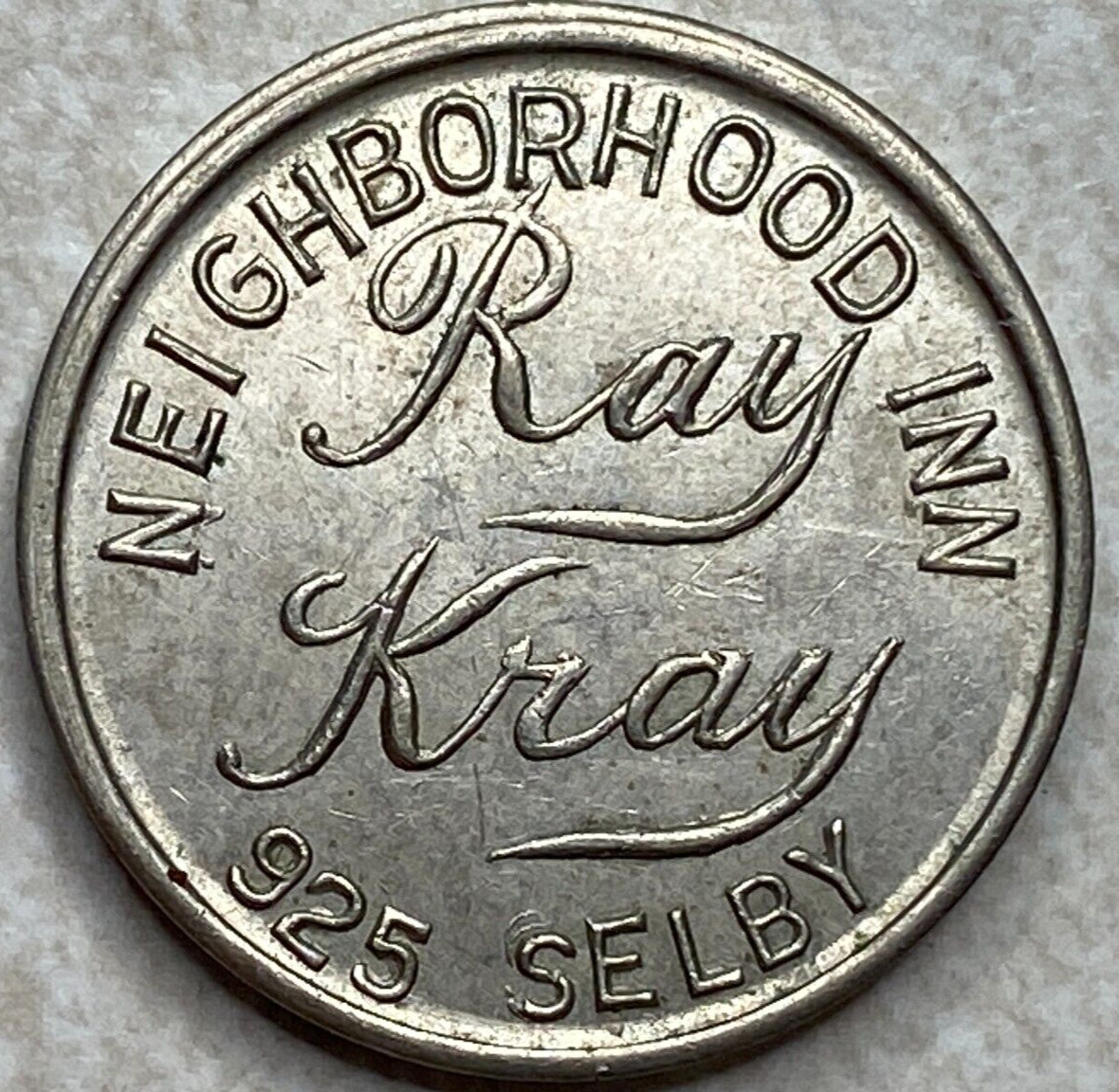 Neighborhood Inn Ray Kray Saint Paul MN Minnesota Arcade Slot Trade Token T6491