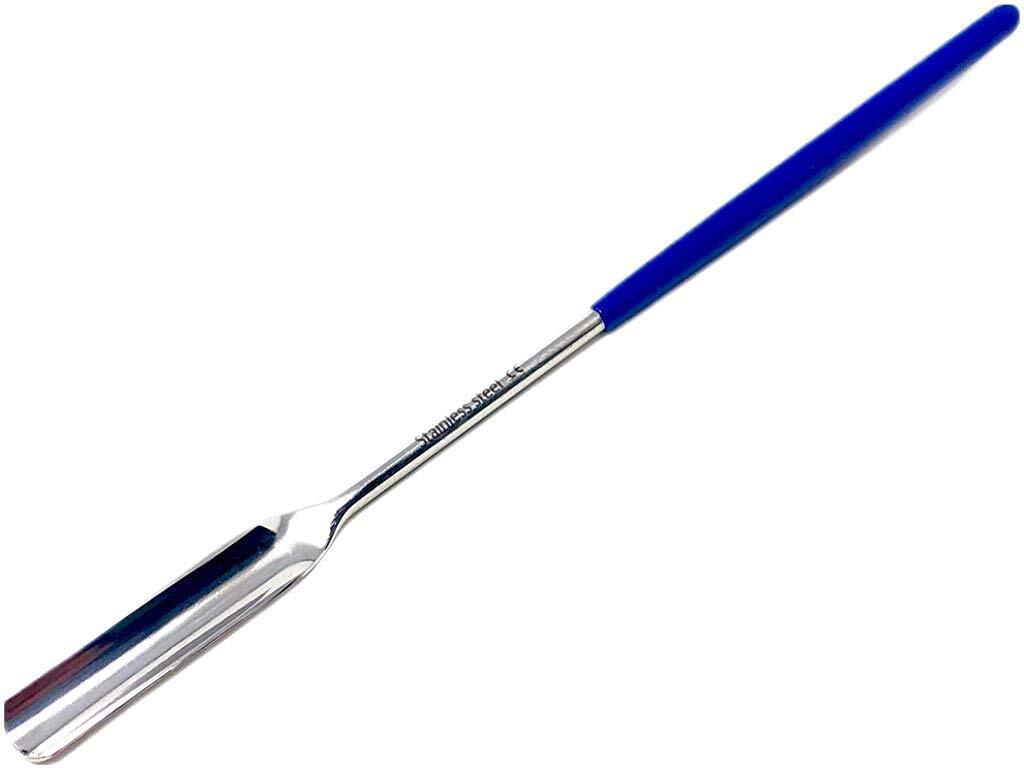 Stainless Steel Micro Lab Scoop Half Rounded Spoon Spatula Sampler with Vinyl...