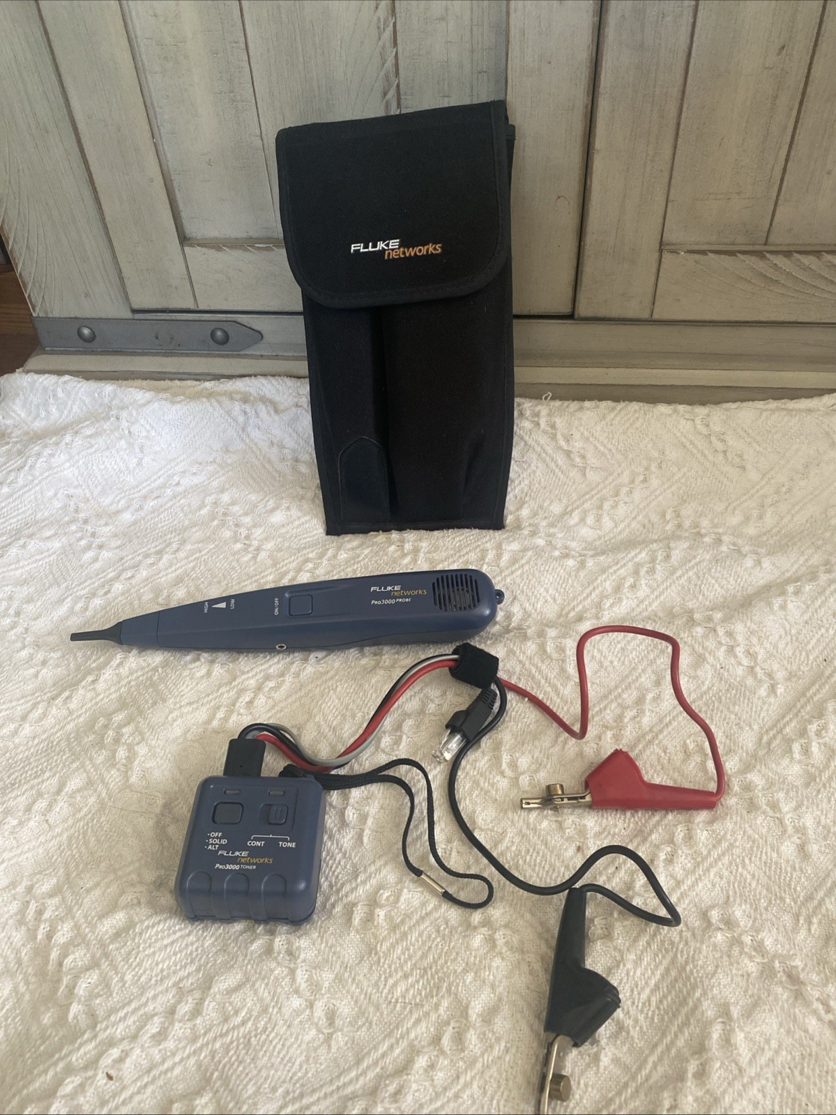 Fluke Networks Pro 3000 Probe and Toner POWER TESTED
