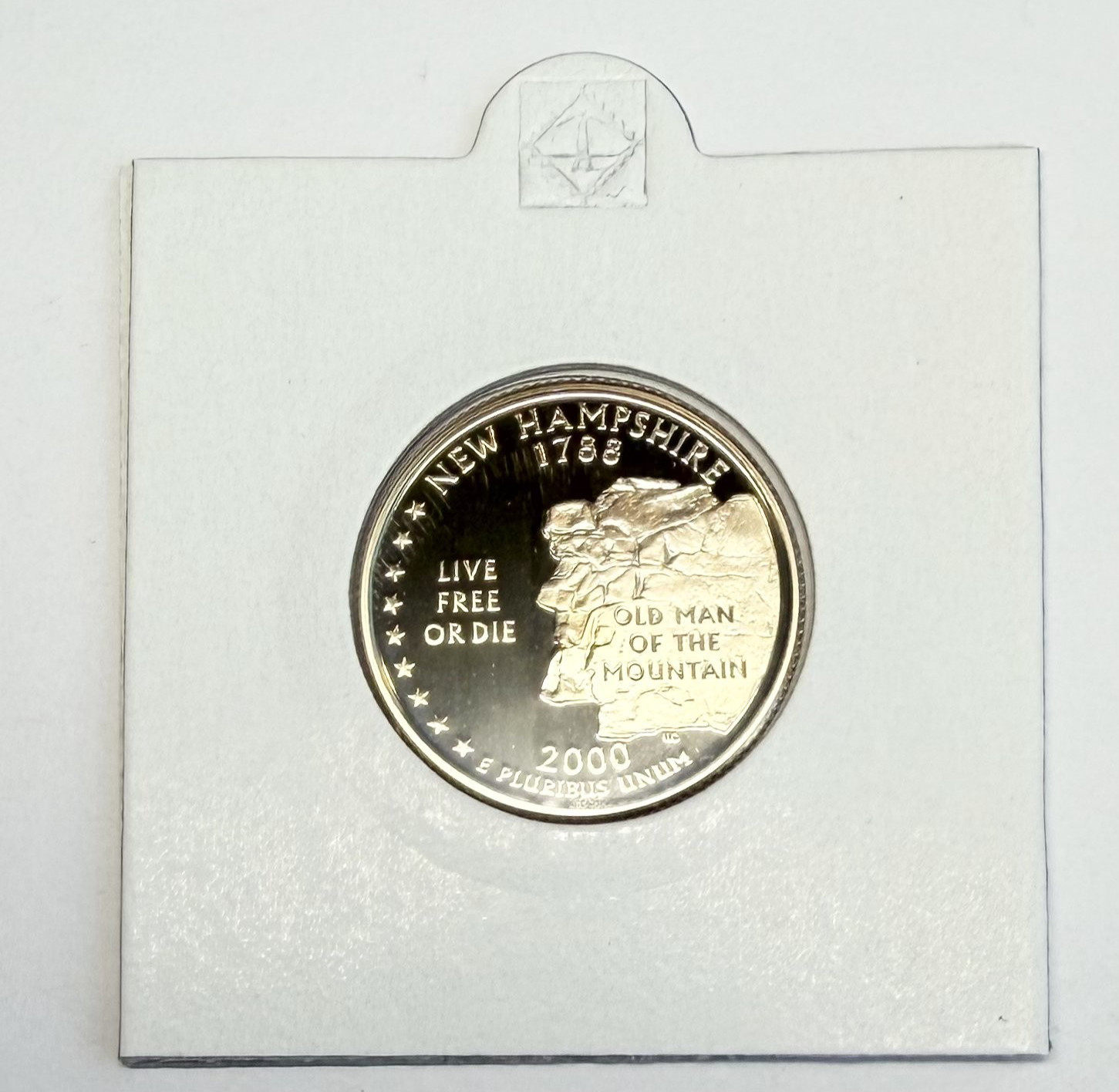 2000 S Proof Clad Washington Quarter, New Hampshire - for your quarter book!
