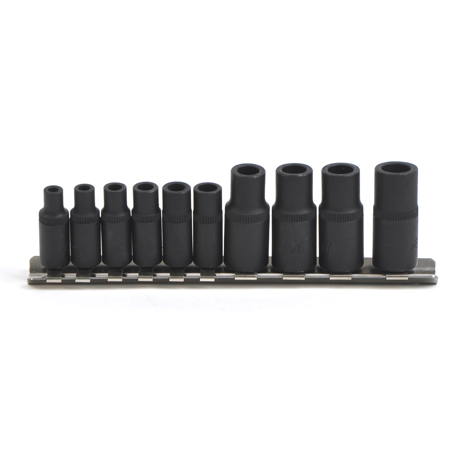 1/4" 3/8"Dr 10pc Tap Socket Set Magnetic Tap Holders Kit Set Thread Cutting Tool