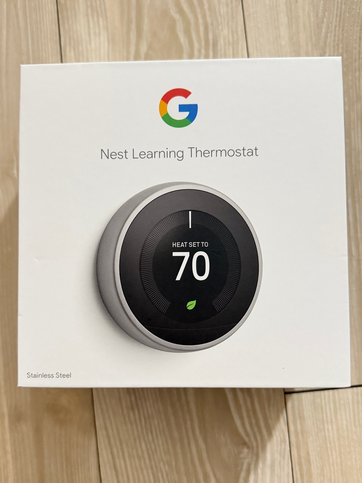 Google Nest 3rd Generation Learning WIFI Thermostat: T3007ES Stainless Steel