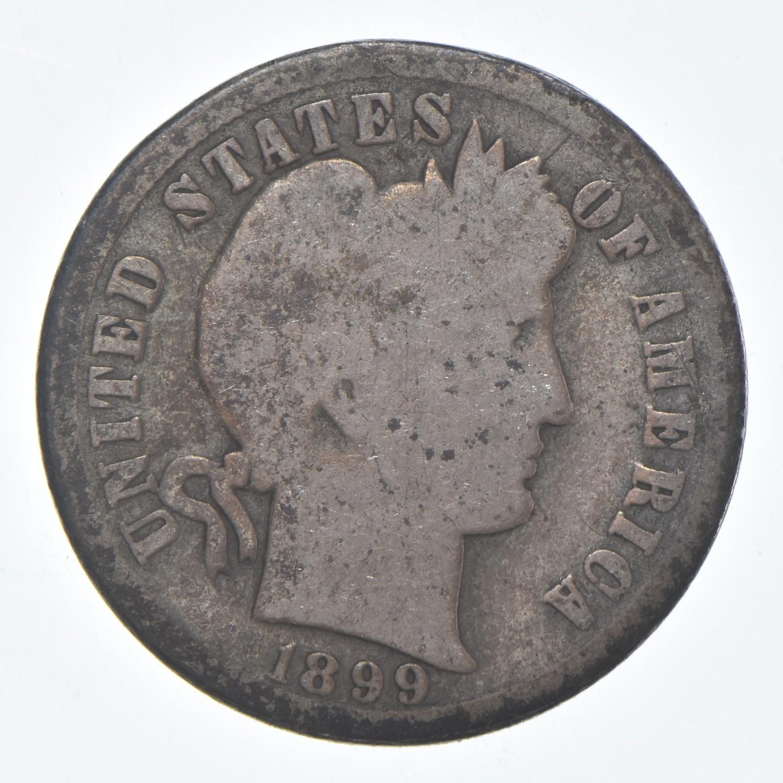 1899-O Barber Dime 90% Silver Average Circ