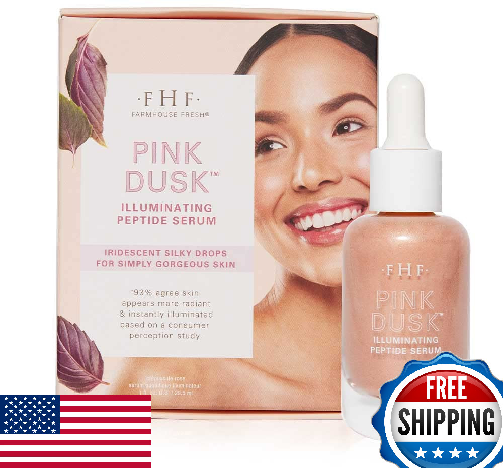 FarmHouse Fresh Pink Dusk Illuminating Peptide Serum - Glow for All Skin Tones