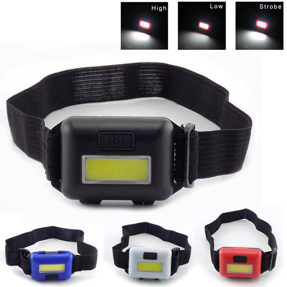 Mini COB LED Headlamp Headlight Waterproof Adjustable Camping  Lamps Light Torch