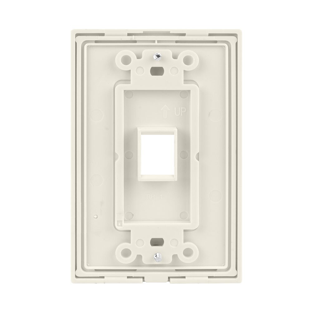 *OPEN BOX* Construct Pro 1-Port Keystone Wall Plate with Screwless Face