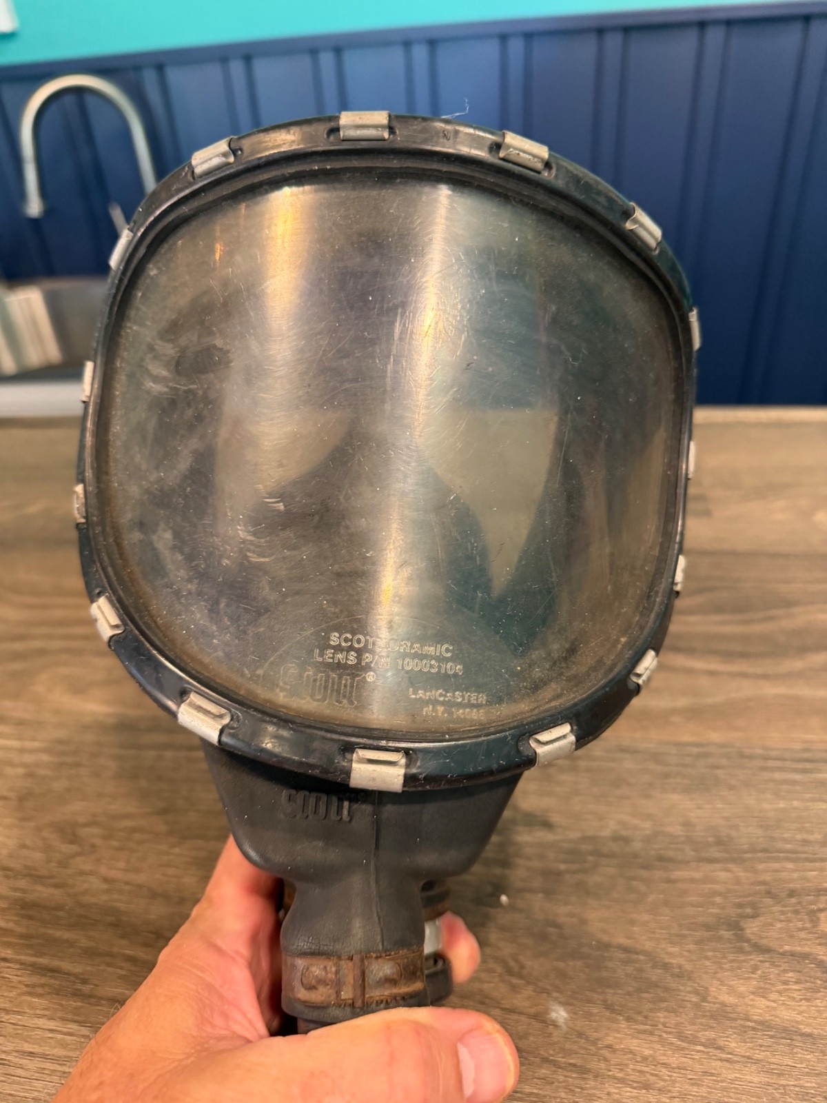 Vintage Firefighter SCBA mask / face piece