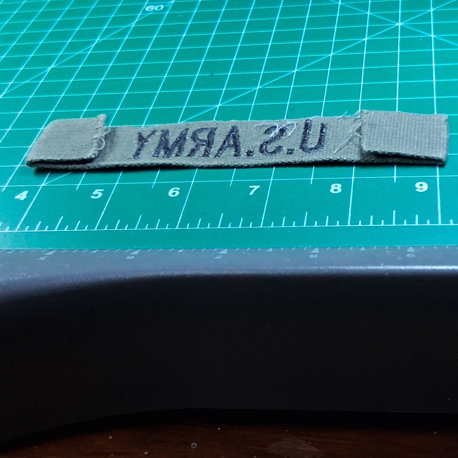 US Army Black Embroidered Tape Military Patch