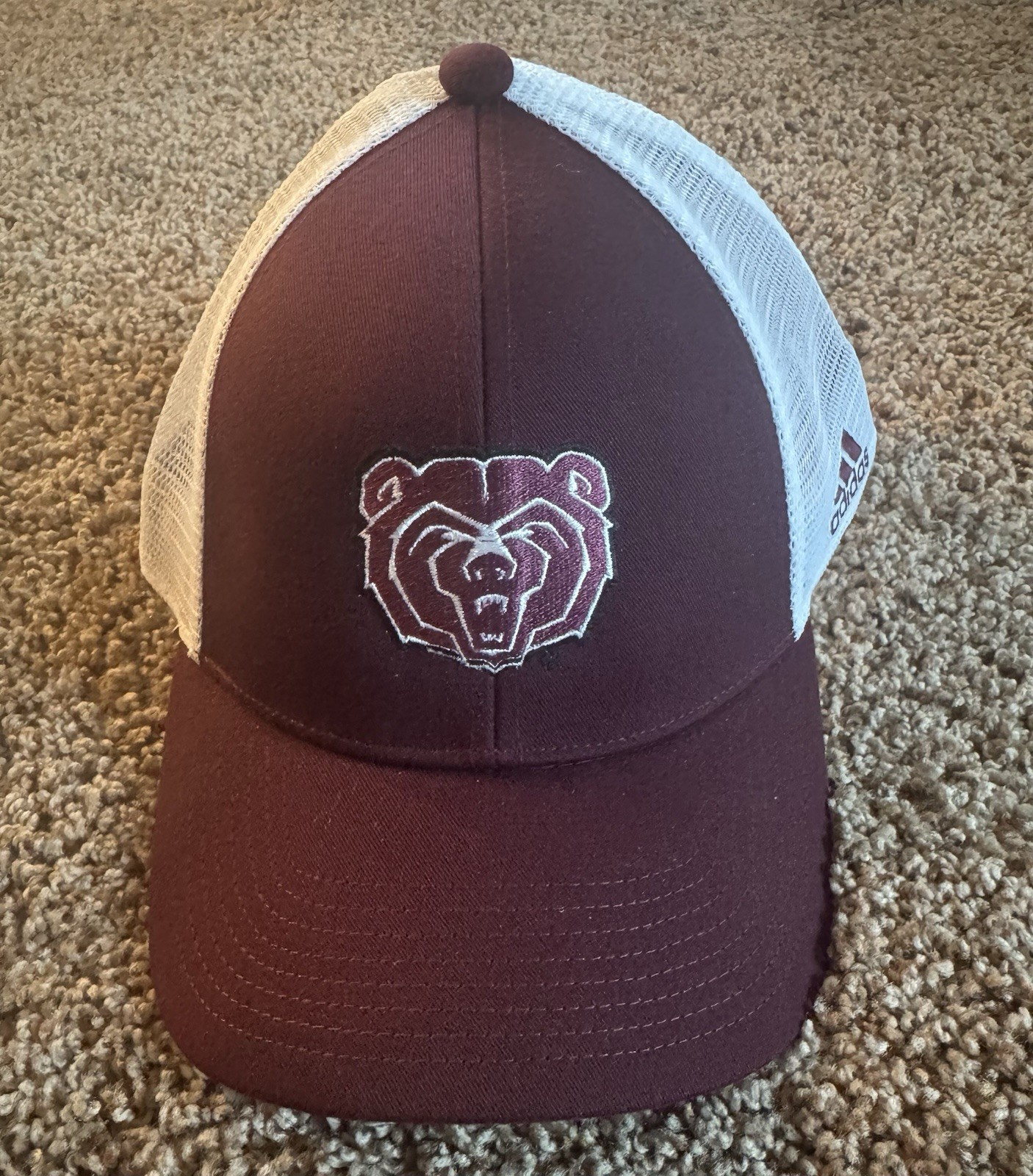 NCAA Adidas Missouri State University Bears Zephyr Mesh Back Hat - Adjustable