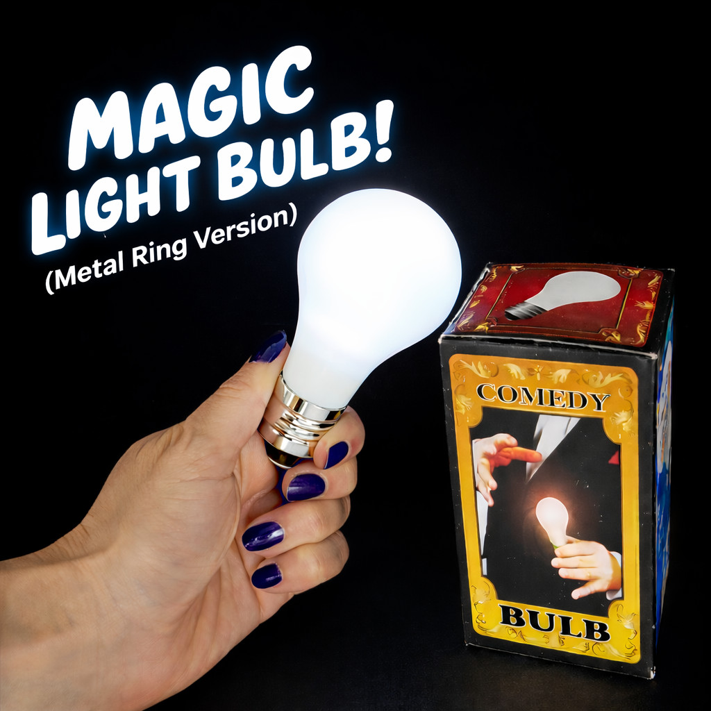 MAGIC TRICK LIGHT UP BULB In Mouth Hand Ring LED Stage Prop Joke Comedy Gag Toy