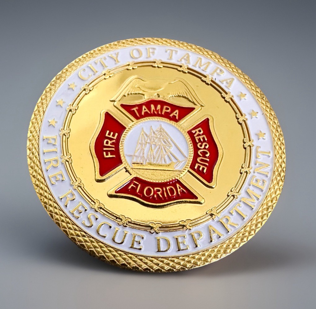 City Of TAMPA FIRE-RESCUE DEPARTMENT Challenge Coin ·IN STOCK· ·FAST SHIPPING·