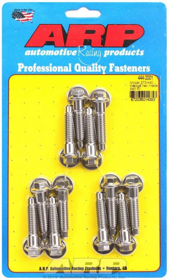 ARP 444-2001 fits Mopar Intake Bolt Kit 6pt.