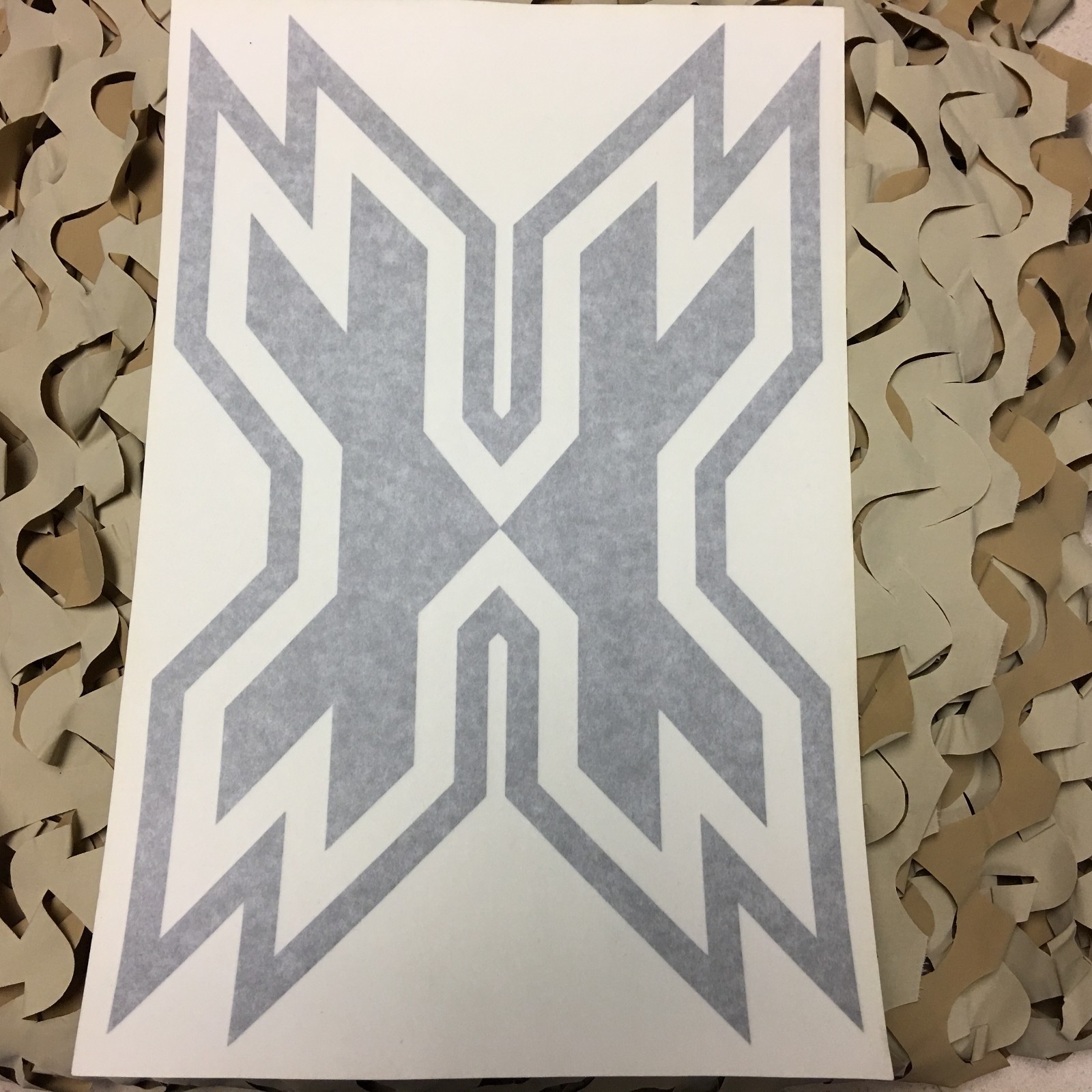 NEW HK Army Icon Car Sticker - Silver