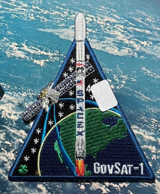 GovSat-1 AUTHENTIC SPACEX SPACE X EMPLOYEE NUMBERED PATCH 🚀