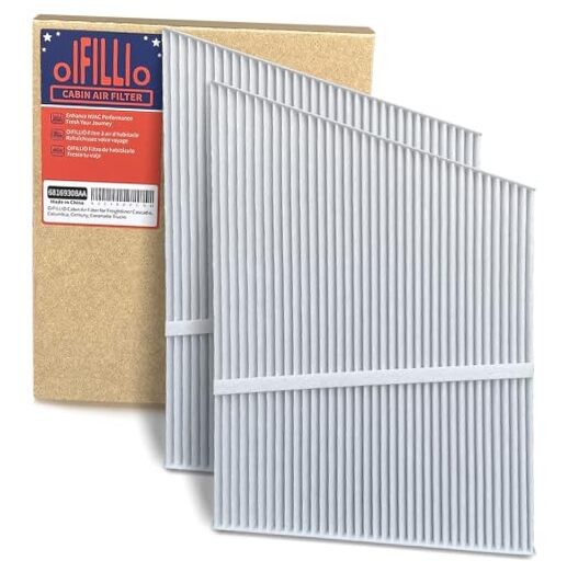 Cabin Air Filter for Ram ProMaster 1500, ProMaster 2500, ProMaster 3500 White