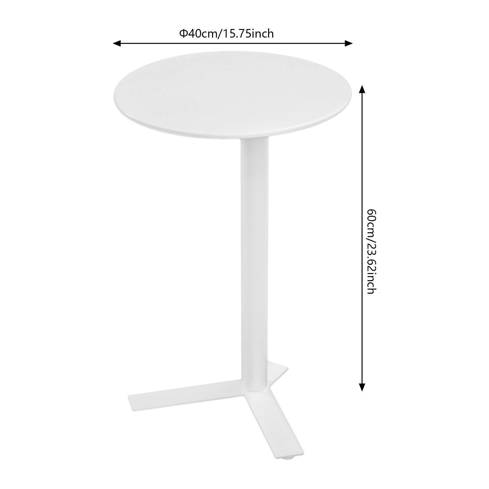 Modern Side Table Iron Side Table Y-shaped Iron Side Table for Bedrooms Hallways