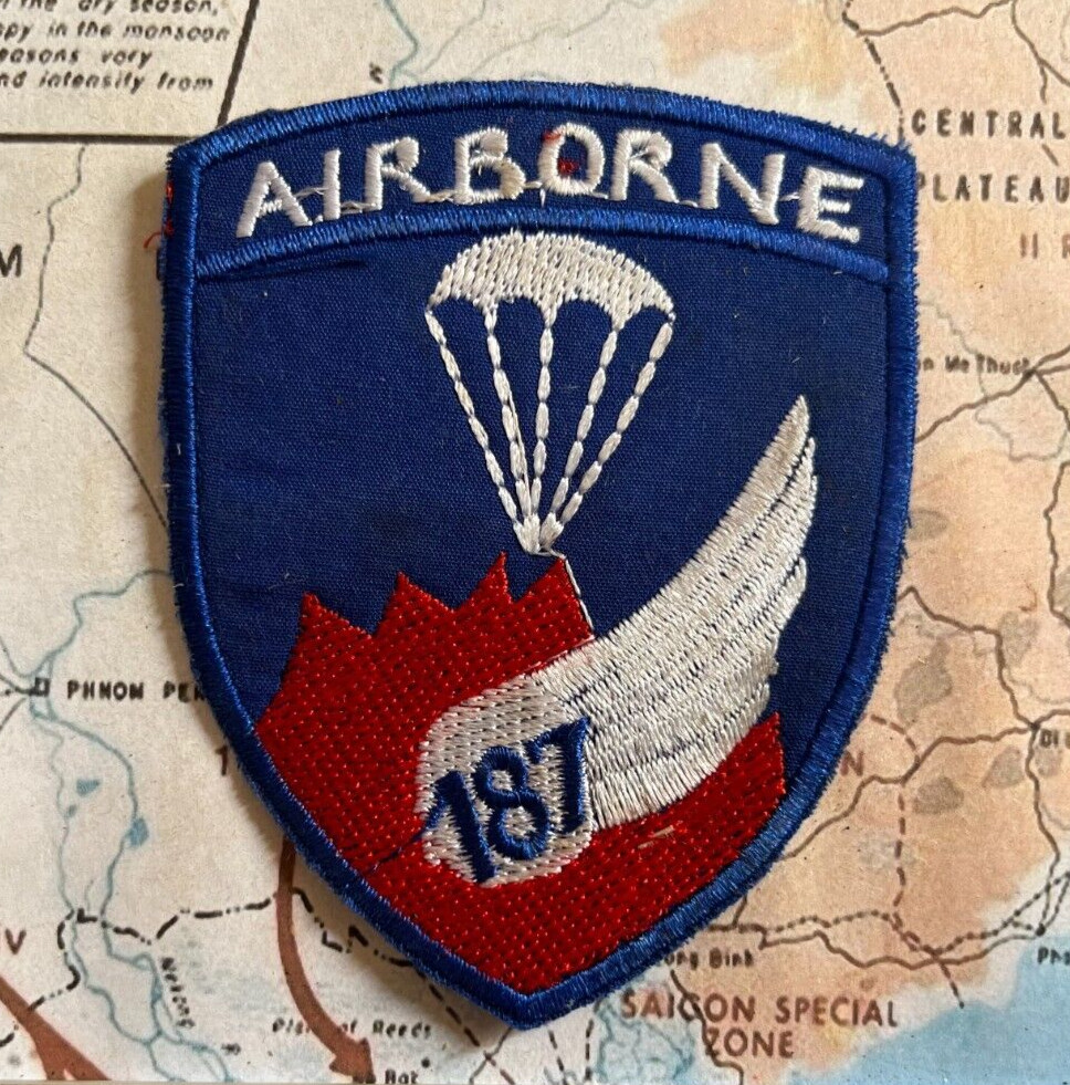 PATCH Battle Hamburger Hill  , 187th AIRBORNE PARATROOPER , Vietnam war patch p1