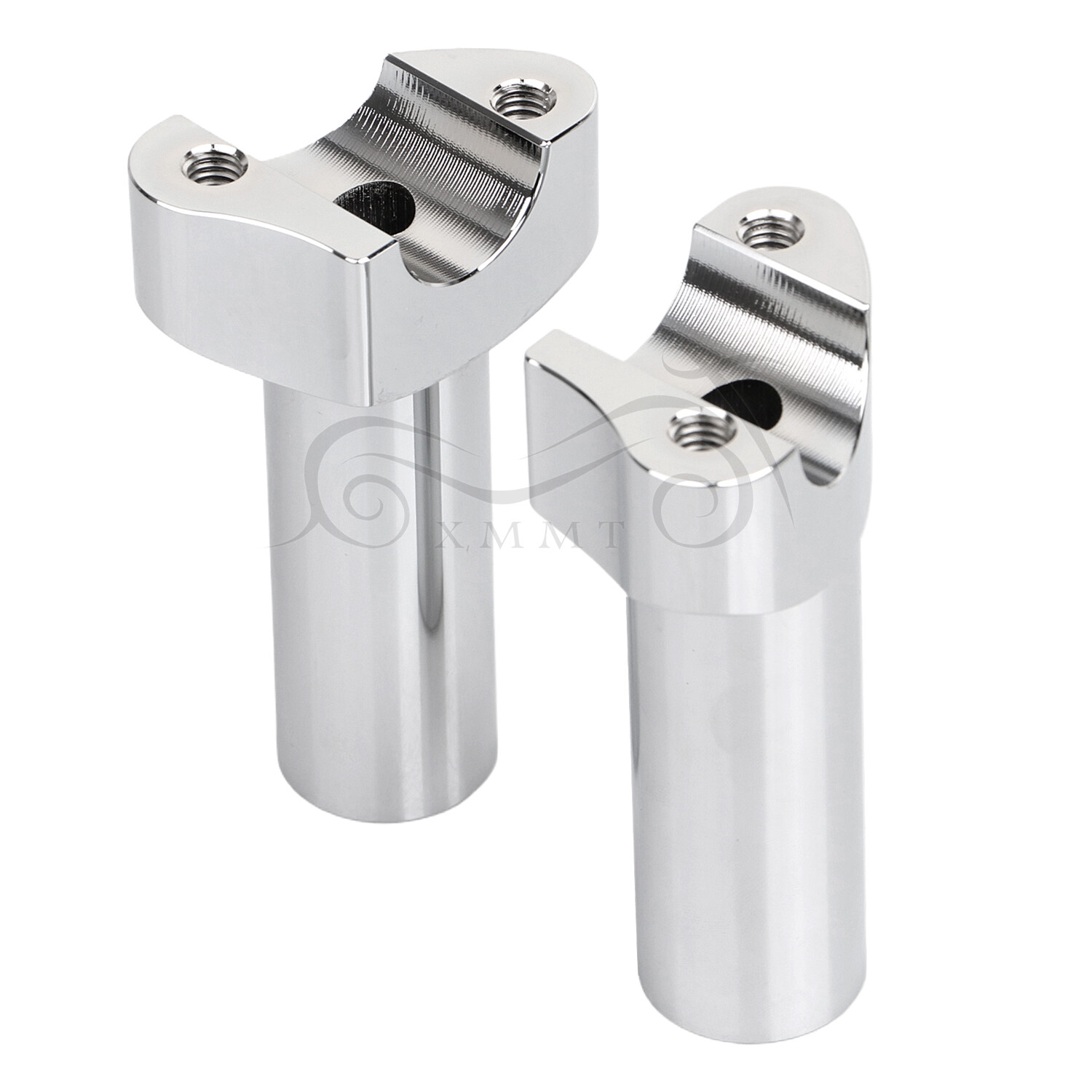 4" Chrome Handlebar Riser For Harley Dyna Road Glide Softail FXST Deluxe FLSTN