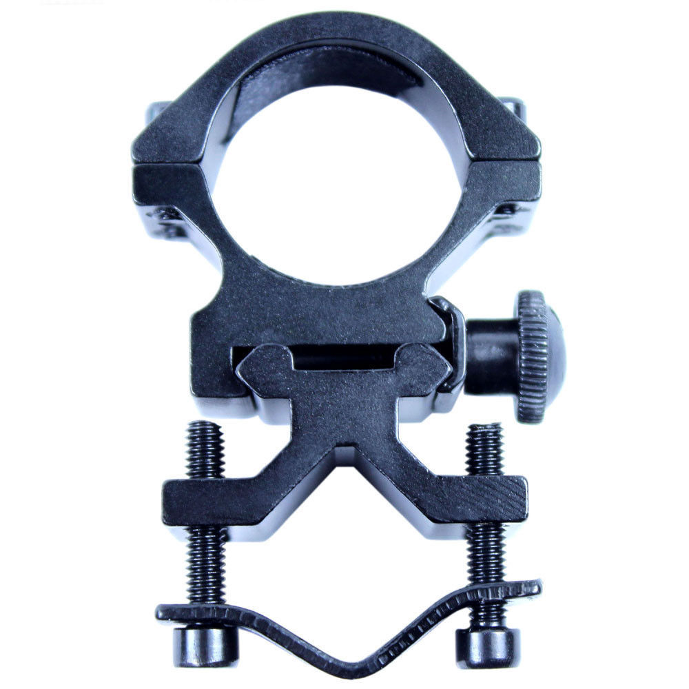 1" Scope Ring Picatinny Weaver Rail Laser Flashlight Mount w/ Barrel Adapter
