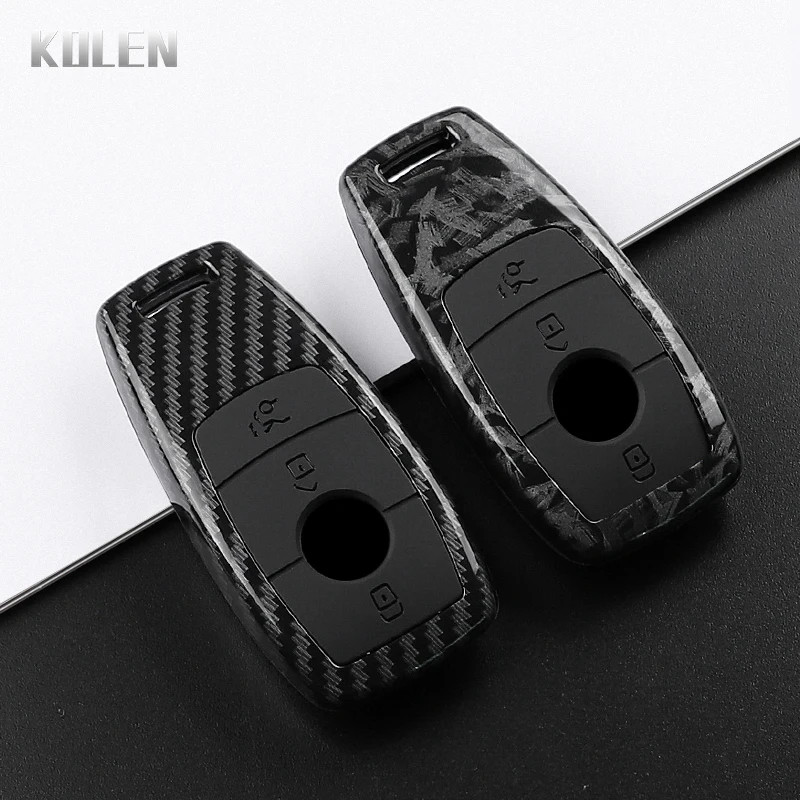Carbon Fiber Key Fob Cover W205 W213 W177 W222 GLC AMG Case