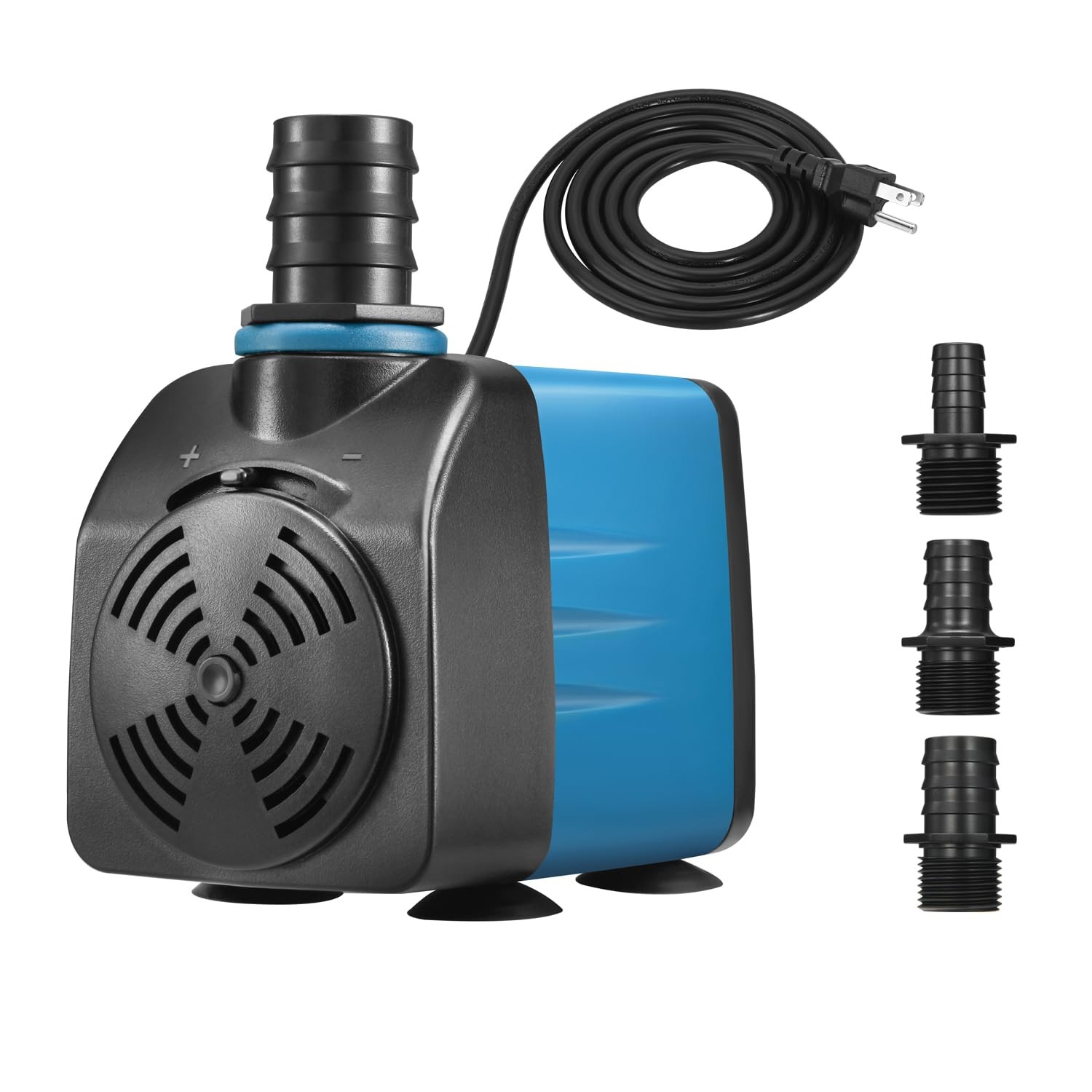 480 GPH Submersible Pump ETL Listed, with Adjustable Flow Knob & 3 Nozzles (1...