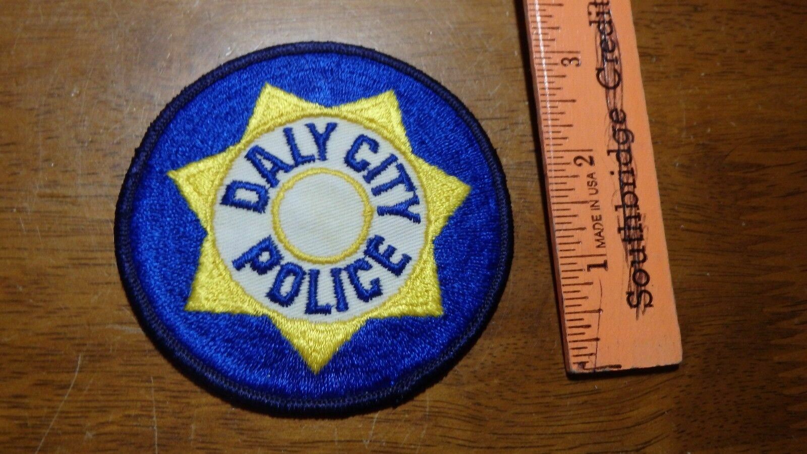vintage DALY CITY CALIFORNIA collectible   OBSOLETE shoulder   PATCH BX 10#29