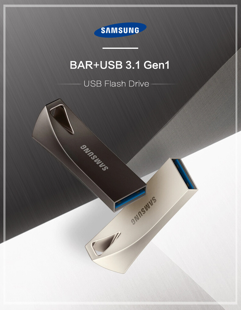 Samsung Silver USB Flash Drive 16GB USB3.1 Memory Stick Storage UDisk High Speed