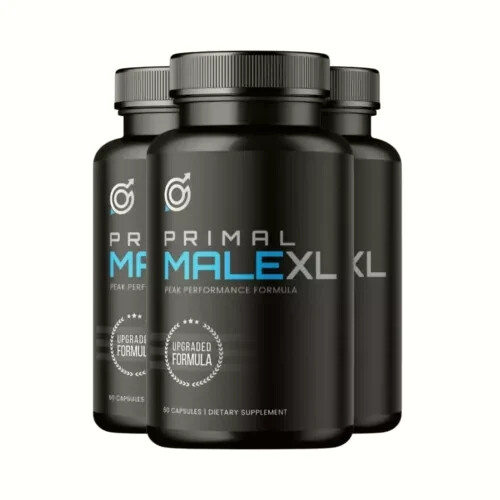 3-Pack Primal Male XL, Primal Male For Mens Health Supplement - 180 Capsules