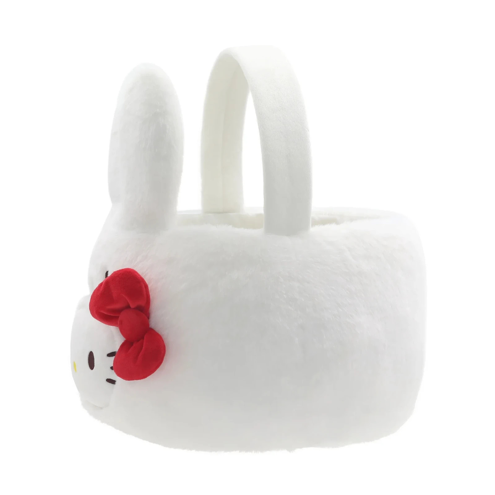 HELLO KITTY White PEEPS JUMBO SIZE Easter Bunny Basket W/Handle! - 9.25" X 15.5"