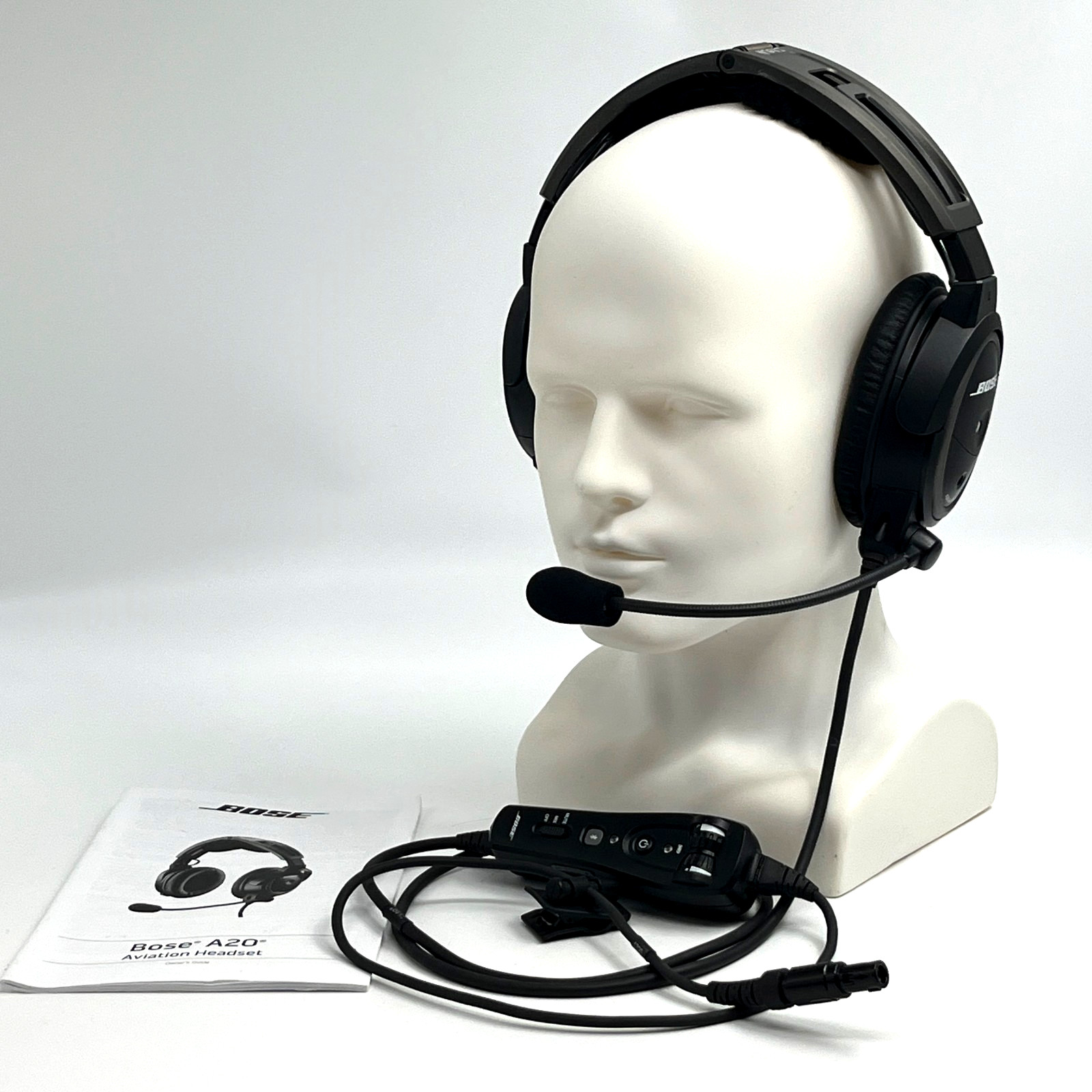 Bose A20 ANR Aviation Headset Single Lemo 6 Pin Plug With Bluetooth