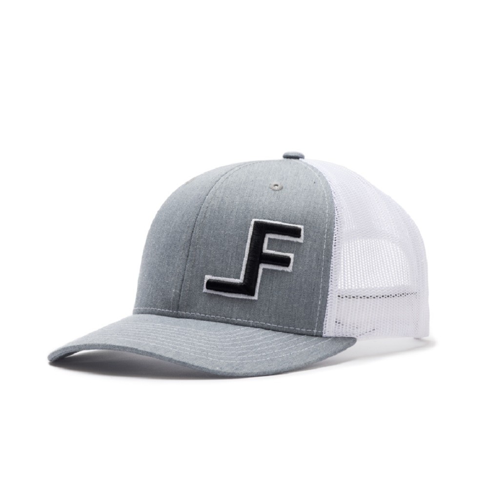 Lane Frost Lf Logo Grey White Black - Hats Cap - Wreck
