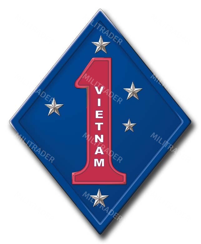 1st Division Vietnam Veteran 3" Decal/Sticker