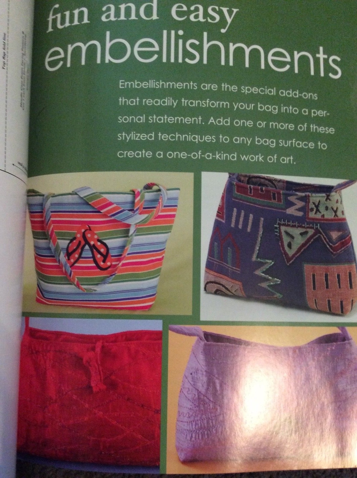 FAST, FUN & EASY FABRIC BAGS BY PAM ARCHER