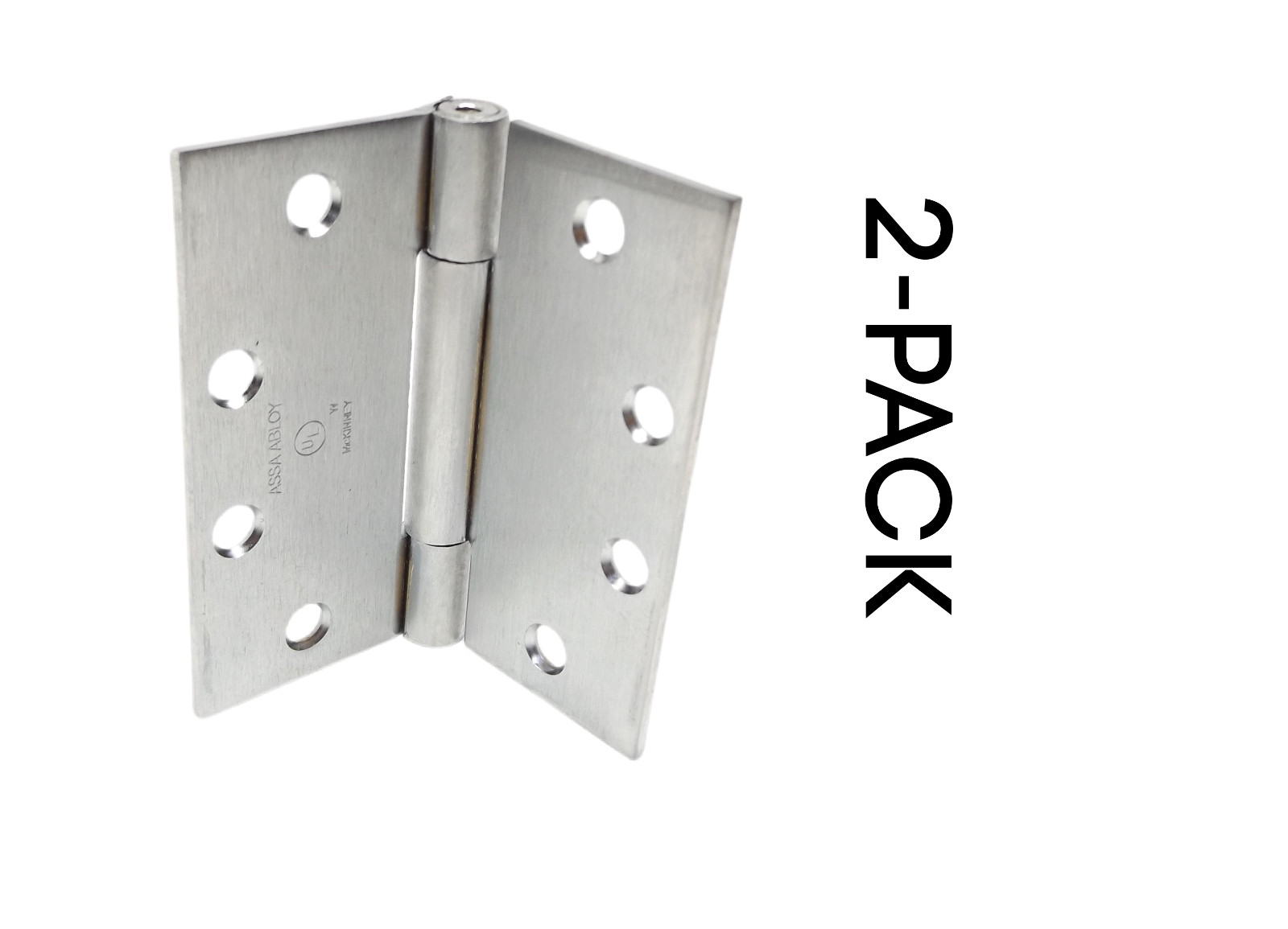 (2) McKinney MK69222 4-1/2″ x 4-1/2″ TA714 26D Full Mortise Hinge Satin Chrome