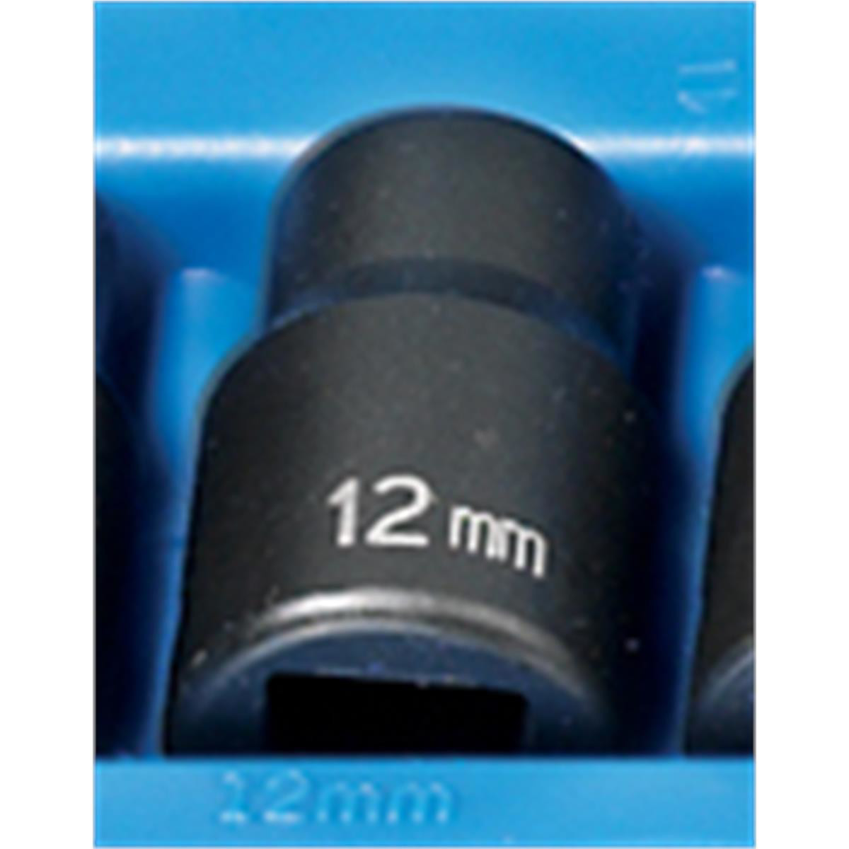 Grey Pneumatic 1/2" Drive x 12mm Standard - 12 Point Socket