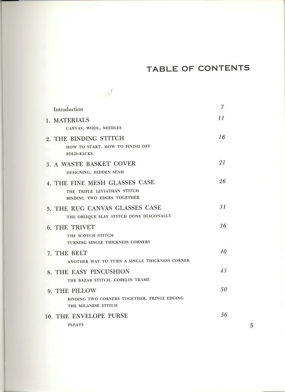 New Methods In Needlepoint By Hope Hanley 1966 Retro 13 Basic Designs Craft Book