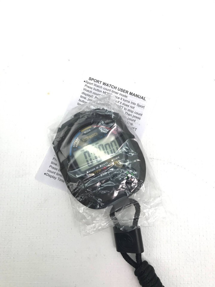 2 Pack Multi-Function Electronic Digital Sport Stopwatch Timer, Large 2pack