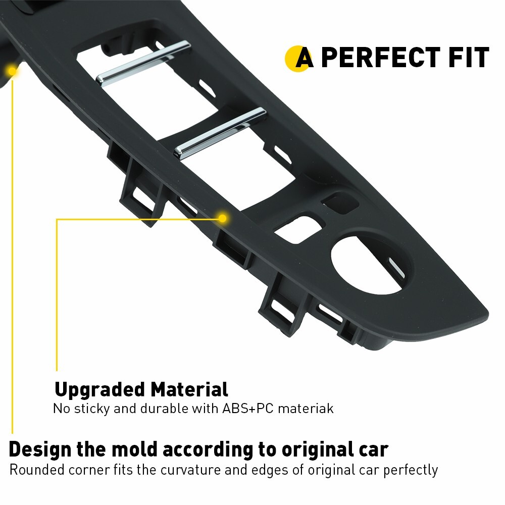 Door Switch Panel Handle Pull Inner Trim Front Left Fit 10-17 BMW 5 Series F10
