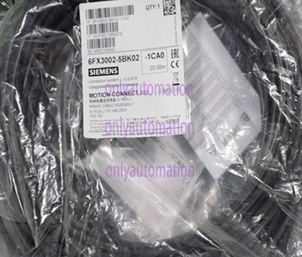 NEW 20m Siemens 6FX3002-5BK02-1CA0 SINAMICS Cable 6FX3002-5BK02-1CA0~