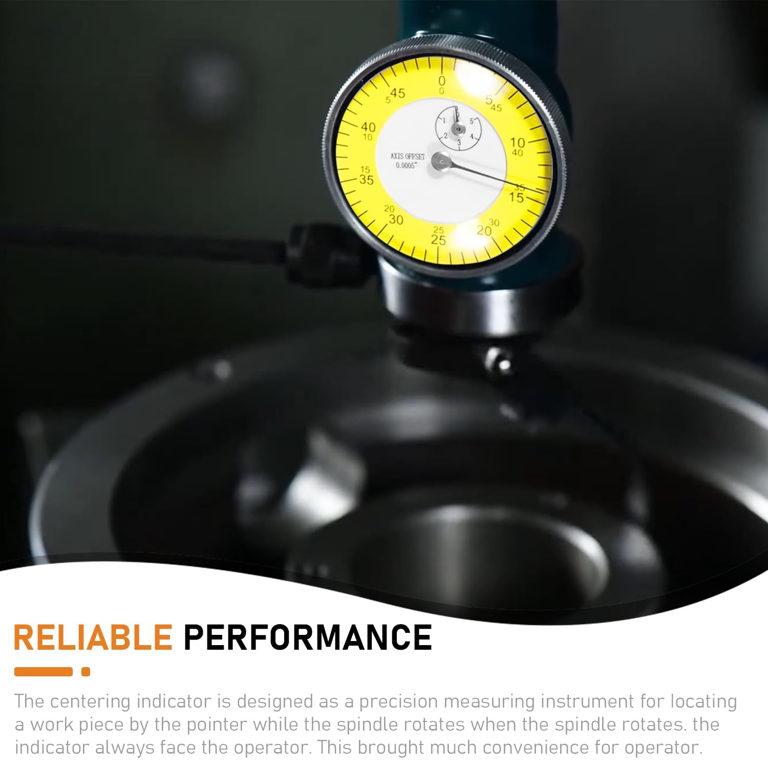 Coaxial Centering Indicator Co-Ax Precision Milling Machine Test Dial .0005 CNC