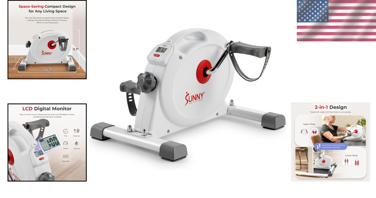 Ergonomic Under-Desk Pedal Exerciser - Quiet, Adjustable Resistance & App Access