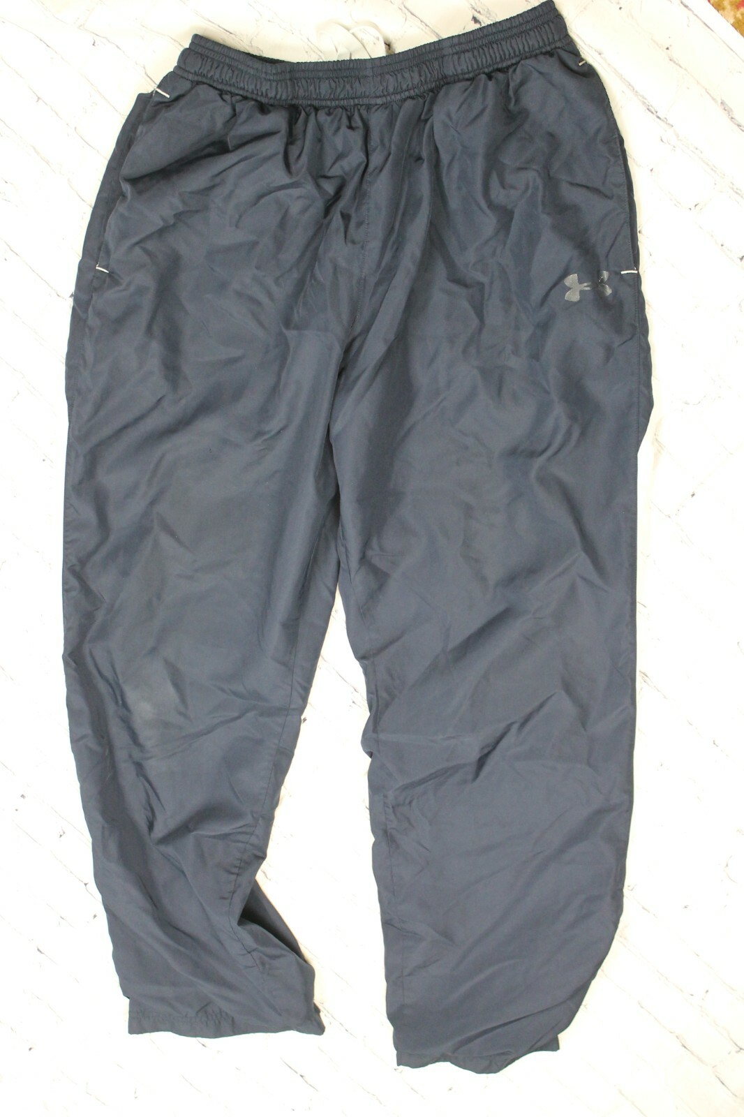 Under Armour Men’s Athletic Pants Loose Elastic Waist Navy Size MD