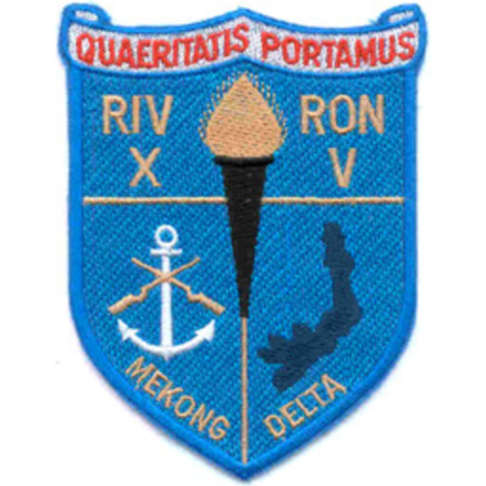 Rivron XV Naval River Assault Squadron Fifteen Patch Quaeritatis Portamus