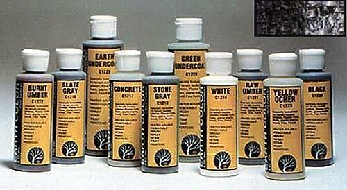 Woodland Earth Color - Black 4 oz. - Model Railroad Scenery Supply - #c1220