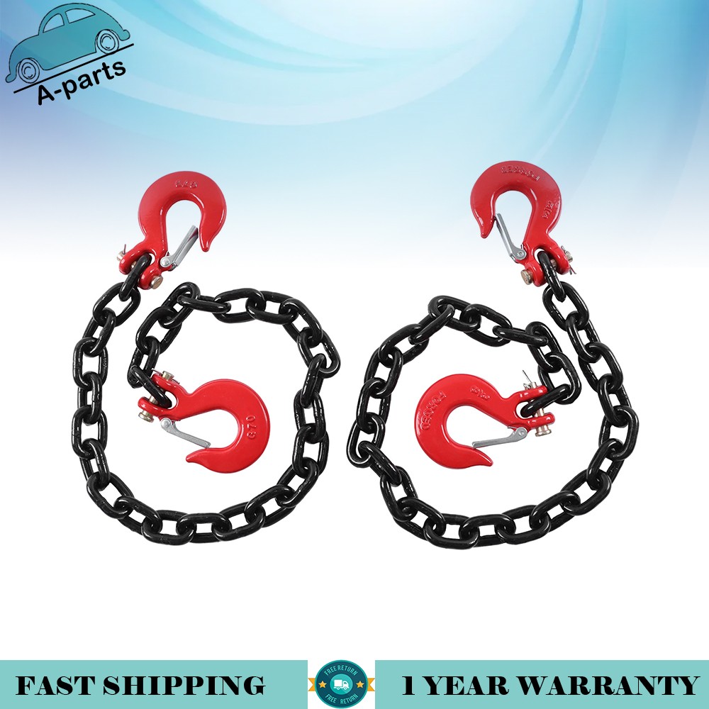 G80 Tow Chains Trailer Safety Chains With G70 3/8" × 36 " Double hook
